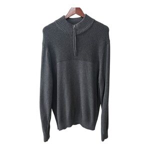 DOCKERS Men’s 3/4 Zip Sweater Size L